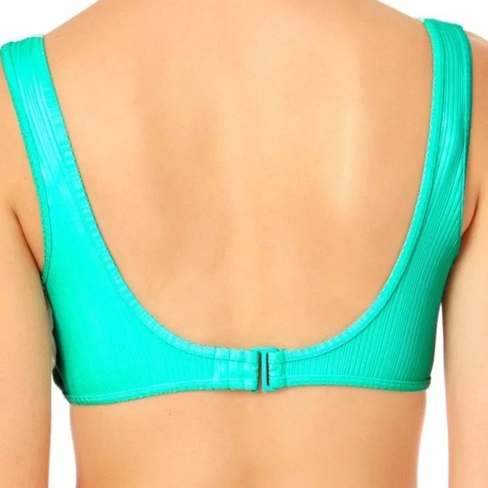 Nobo Peekaboo Bikini Bralette Swim Top Mint Green